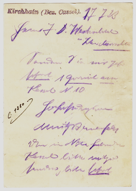 Почтовая карточка - Германия - 1923 г. Подписана, прошла почту