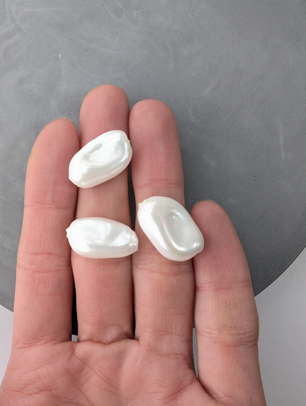 Жемчуг барочный Майорка 12*17мм, 1шт