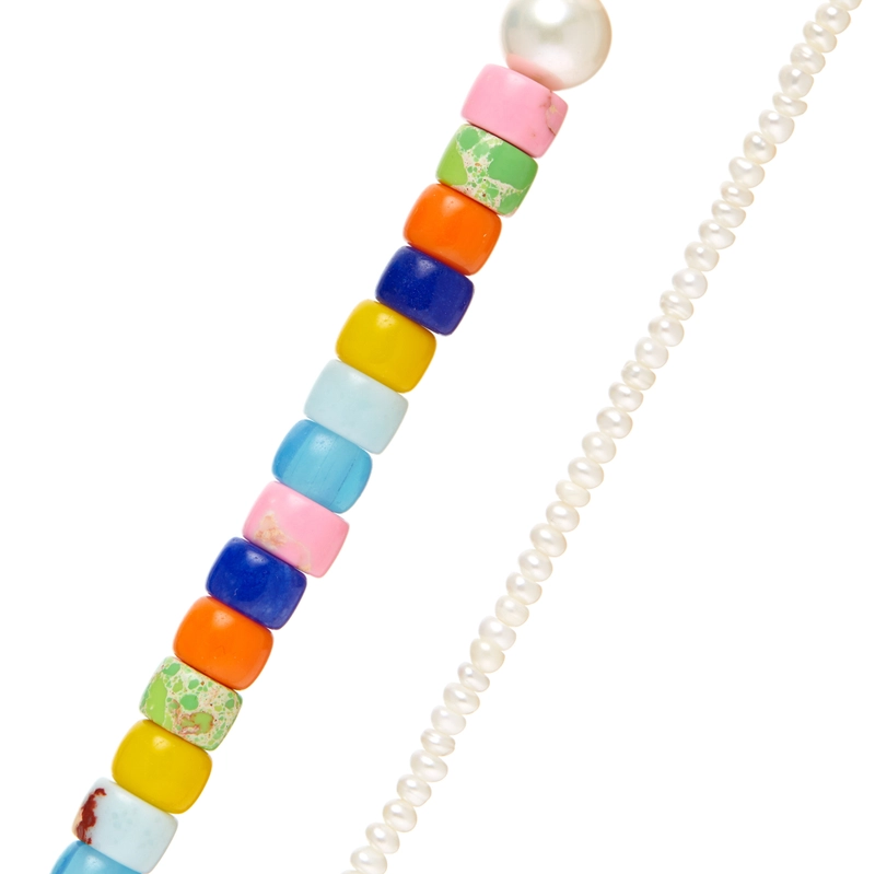 Колье Разноцветный Жемчуг