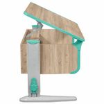 Стол-парта регулируемый "ДЭМИ" СУТ.41, 750х550х530-815 мм, серый каркас, пластик аквамарин, дуб сонома (КОМПЛЕКТ)