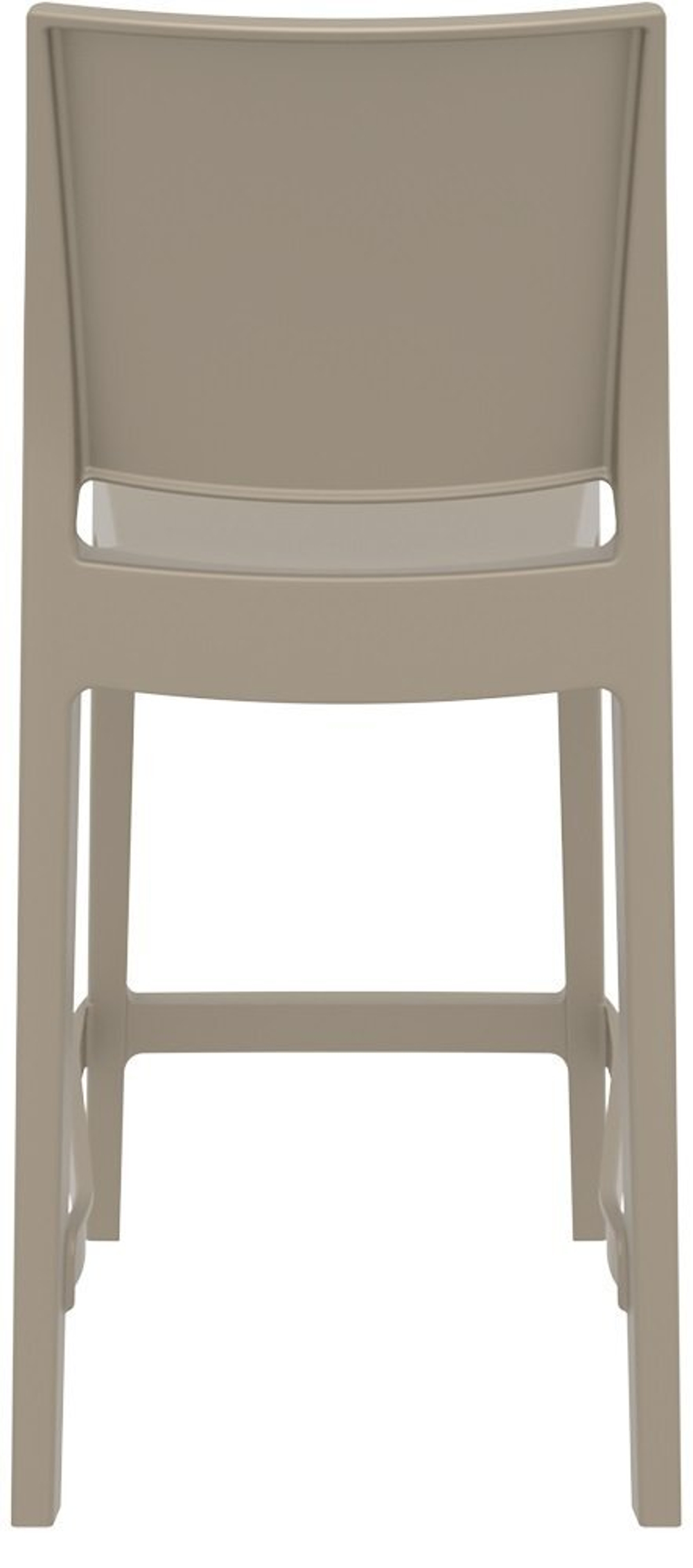Стул пластиковый полубарный, Siesta Contract Maya Bar 65, бежевый