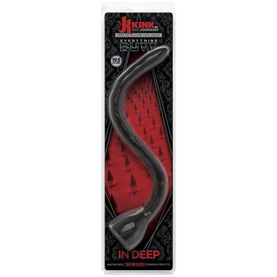 Анальная змейка Kink In Deep Silicone Anal Snake - 49,5 см. (Цвет: черный)