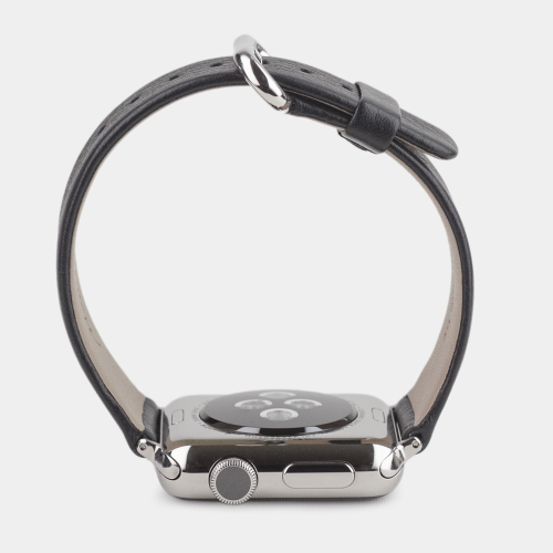 Ремешок для Apple Watch 40/41/42 mm из кожи теленка, черного цвета