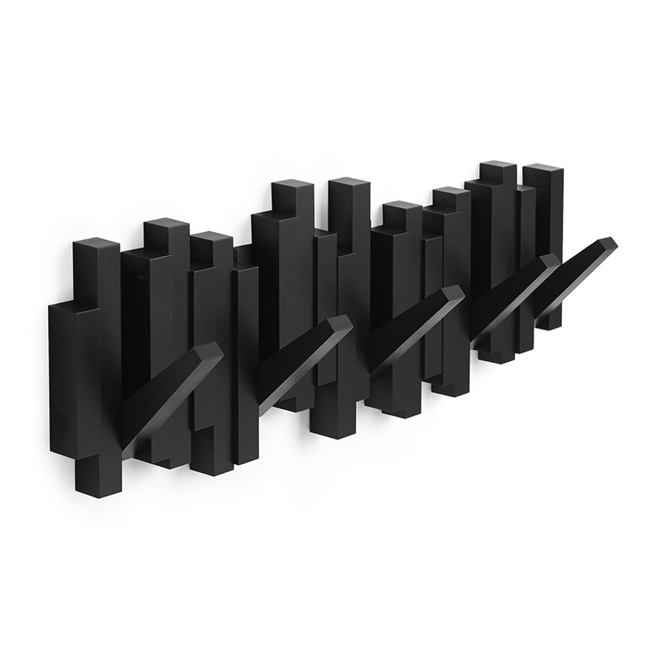 Вешалка настенная Sticks черная, Umbra