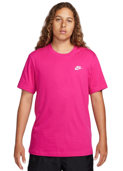 Мужская теннисная футболка Nike Sportswear Club T-Shirt - fireberry