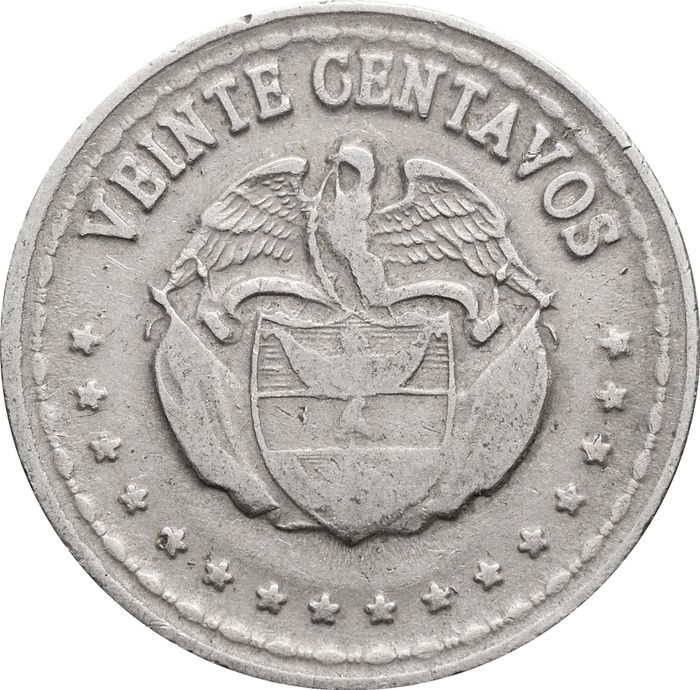 20 сентаво 1956-1966 Колумбия