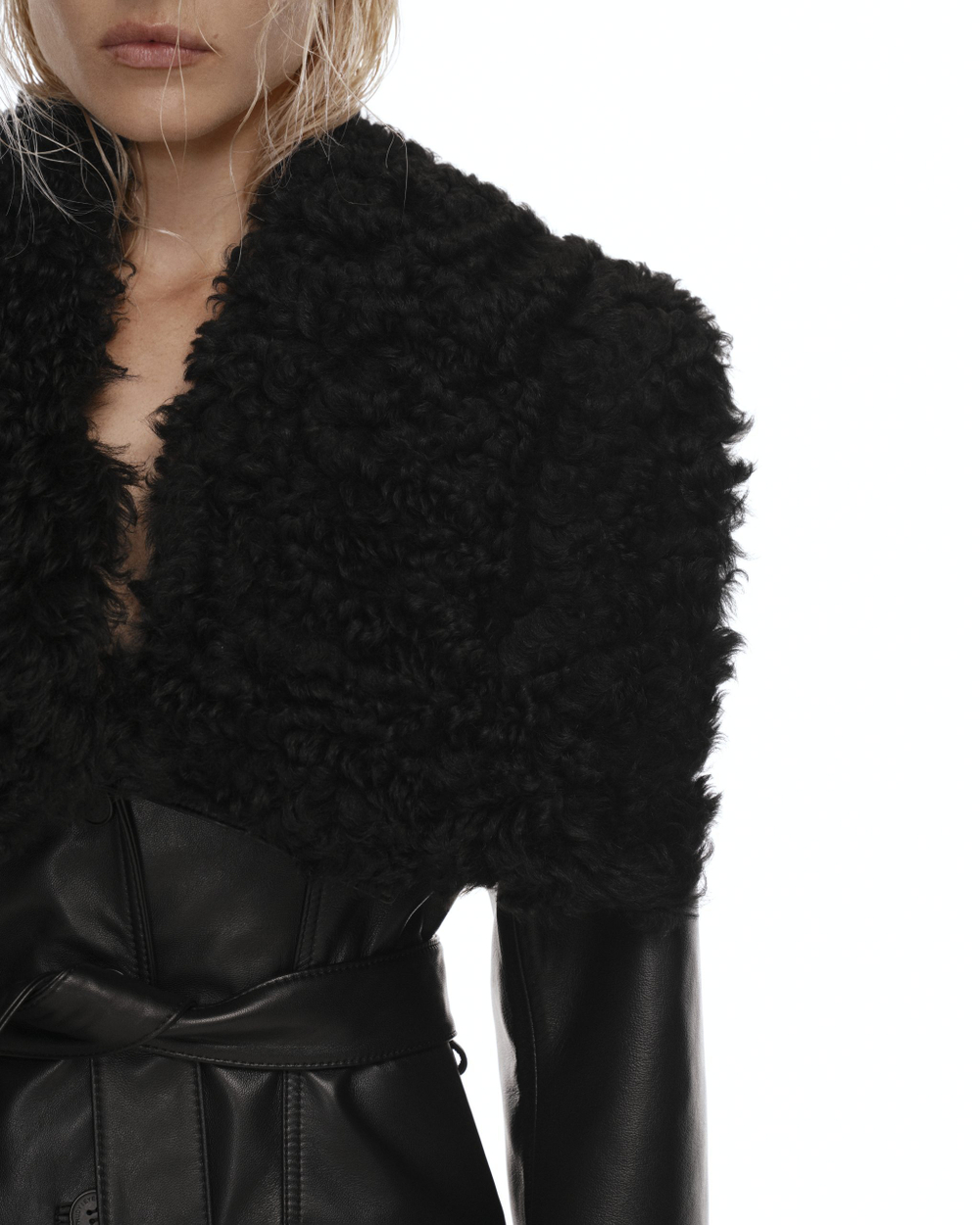 Тренч кожаный