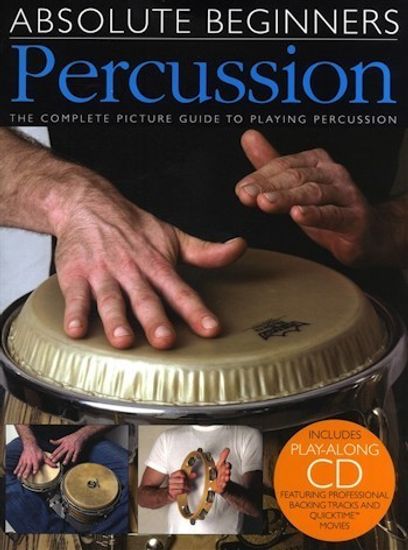 MusicSales AM994015 ABSOLUTE BEGINNERS PERCUSSION PERC BOOK/CD