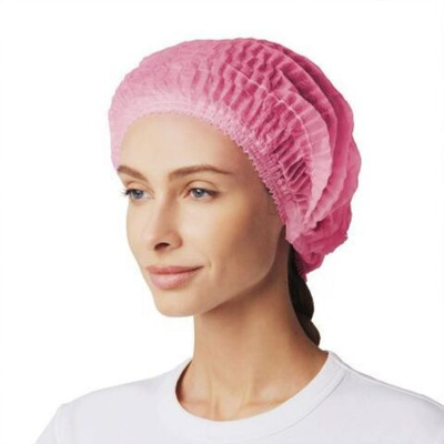 Шапочка "Шарлотта" BEAJOY с двойной резинкой (малиновая)
