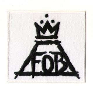 Нашивка Fall Out Boy (белая)