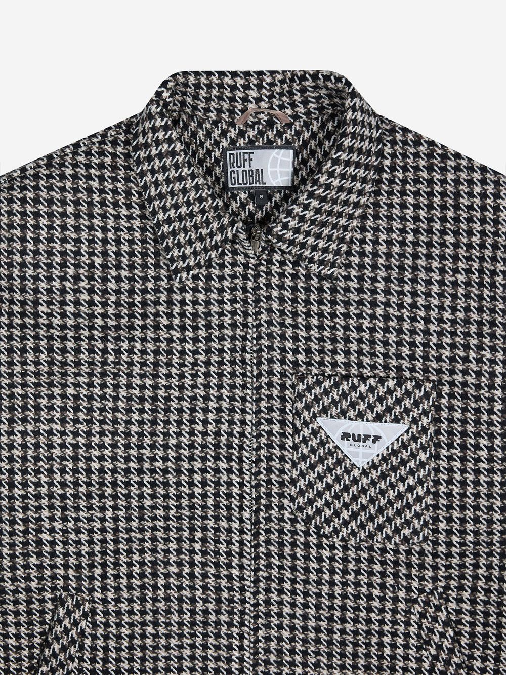 Куртка RUFF Global DRP Houndstooth черно-белая
