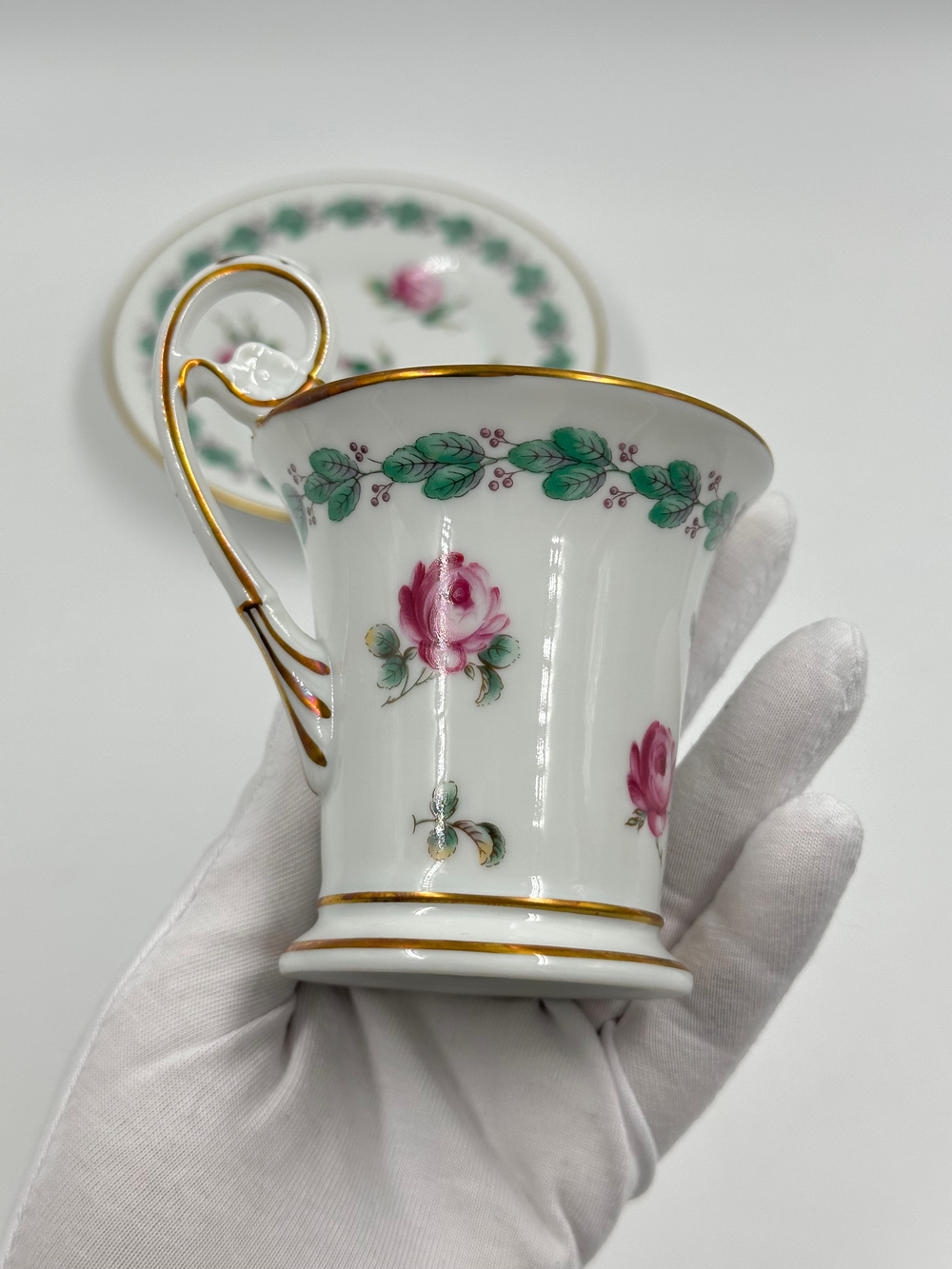 Кофейная пара с розами Richard Ginori