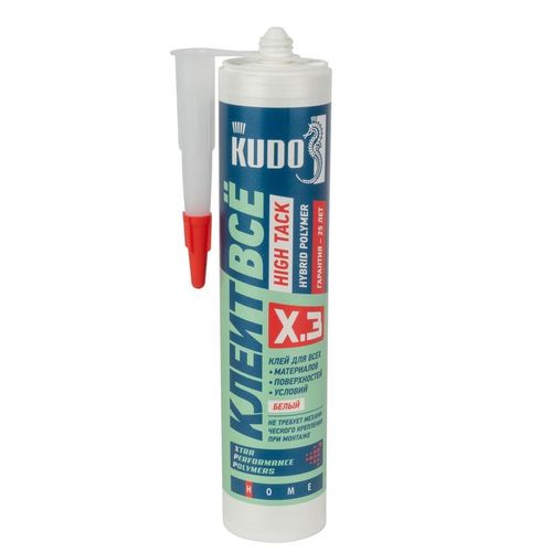 Клей монтажный KUDO KX-3W полимерный белый 280 мл