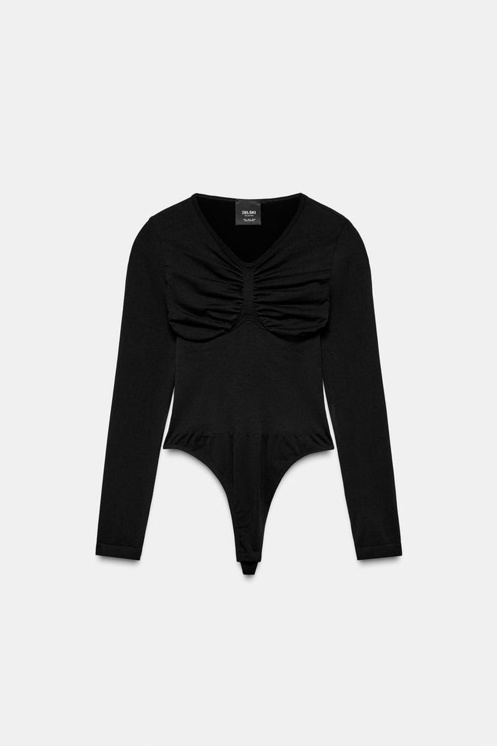 ZARA МЯГКОЕ БОДИ, ЧЕРНЫЙ