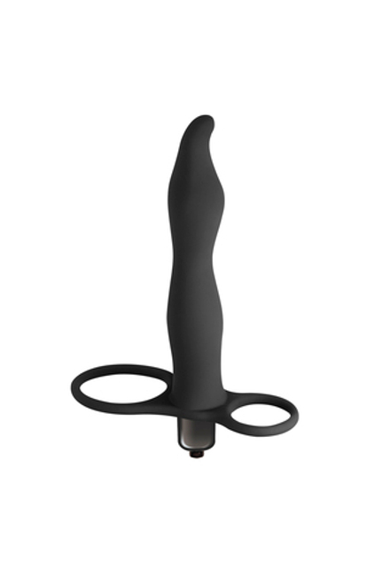 Вибронасадка для двойного проникновения Flirtini black