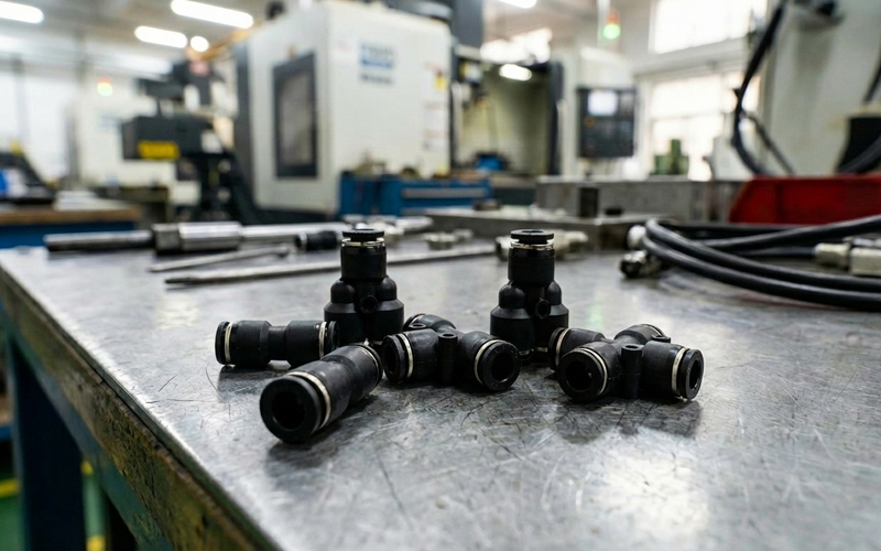 Быстроразъемное соединение пневматических труб