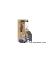 Прихожая с зеркалом Дуб Крафт золотой 159х35х200