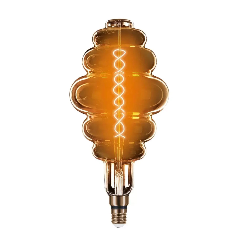 Лампа Gauss LED Filament Honeycomb 8W Е27 380lm 2700К gray flexible 159802008