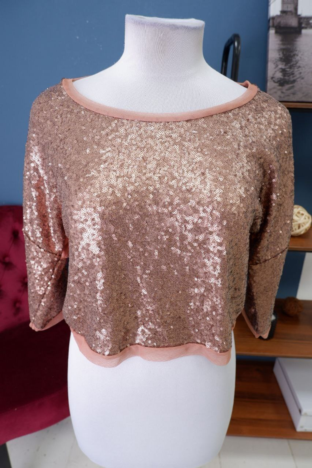Блузка Motivi с пайетками 44 размер