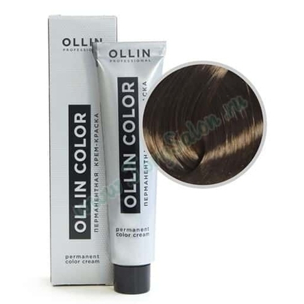 Крем краска для волос перманентная Ollin Color «Темно-русый коричневый» 6/7
