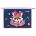 Папка для тетрадей 1 отделение А4 на молнии Юнландия Donut worry, пластик