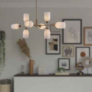 6512/8C MODERNI LN23 115 латунь Люстра потолочная E14 8*40W 220V MONROE