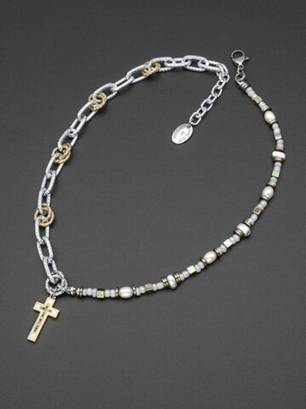HMG 1339 SG Enamel cross Колье  арт.2350