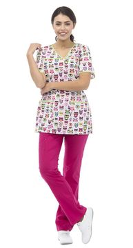 Блуза женская "Совушки" LF2112