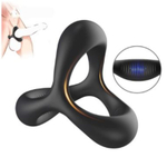 Черное эрекционное кольцо для пениса без вибрации (Цвет: черный)