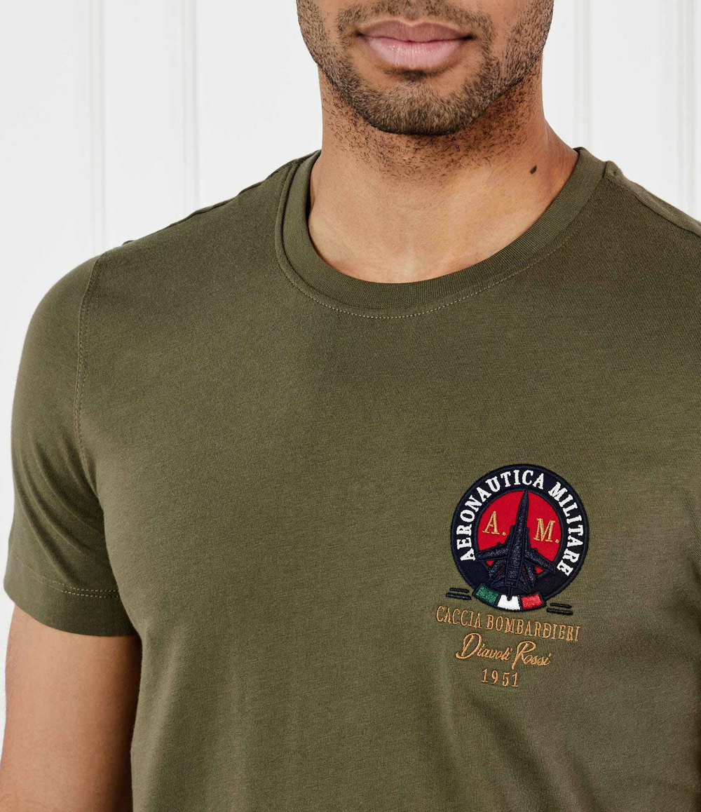 Футболка Aeronautica Militare - оливковый(TS2408J592)