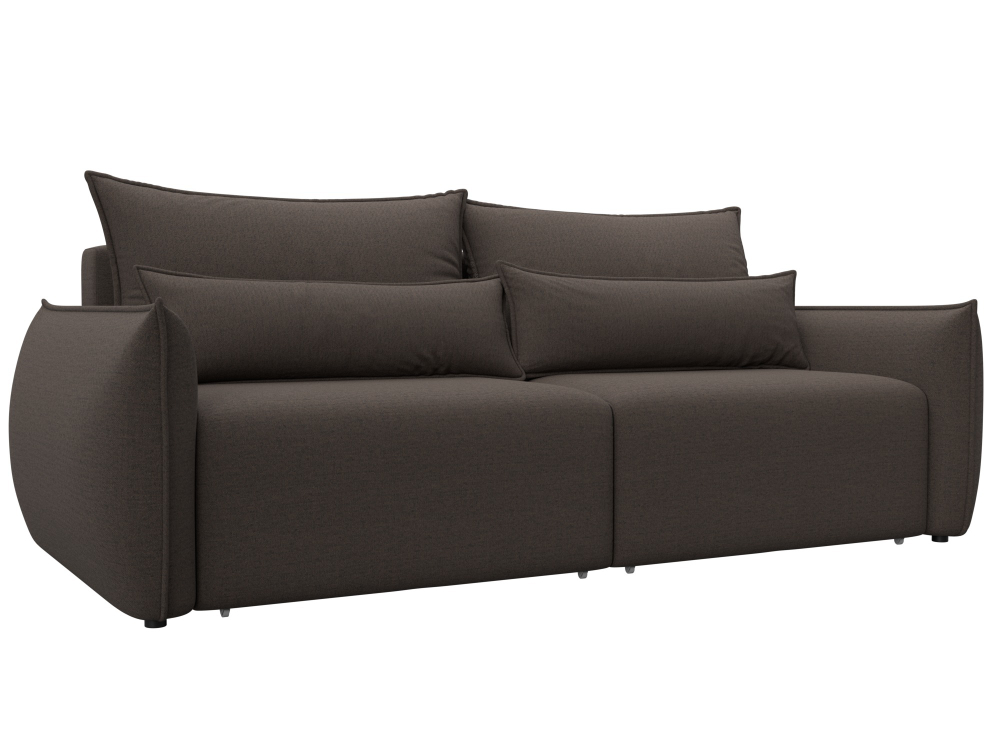 Диван прямой Лига-051 НПБ РОГОЖКА Амур 05 коричневый