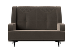 Диван прямой Неаполь 2-х местный, Коричневый, Велюр, 113165