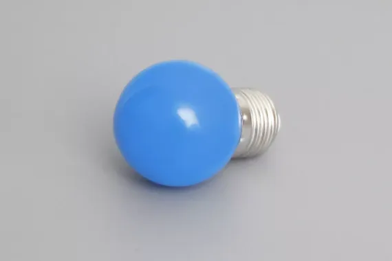 Светодиодная лампа для Белт-лайта синия, 45 мм., 2Вт, Е27, 220В, Teamprof (TPF-B-E27-G45-2W-B)