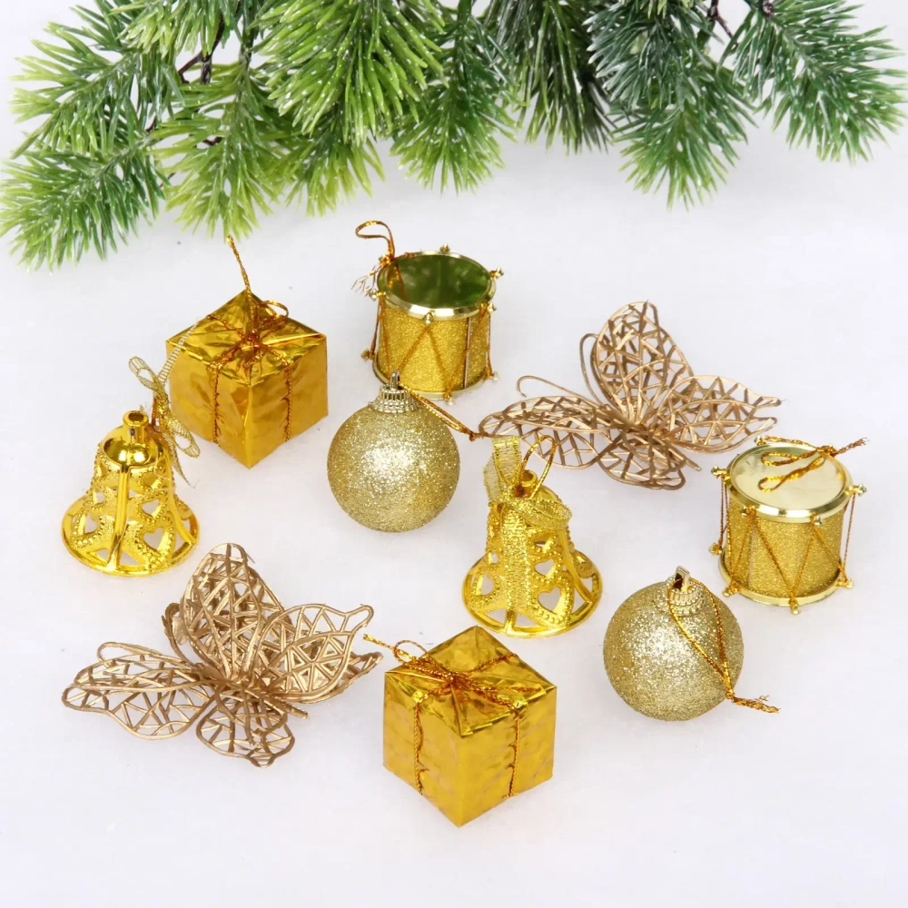 Набор украшений «Волшебство» 19.5*9.5*9.5 см (32 предмета), Золото