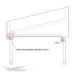 Нейтральная витрина для выкладки рыбы на льду (без охлаждения) Finist VF/1500