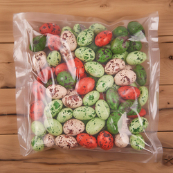 Драже шоколадное с миндалем «Яички микс зелено-оранжевый» 0,5 кг