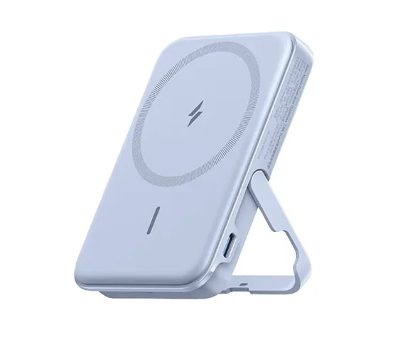 Внешний аккумулятор Anker MagGo Power Bank 5000 mAh Magnetic with holder magsafe A1618 пурпурный