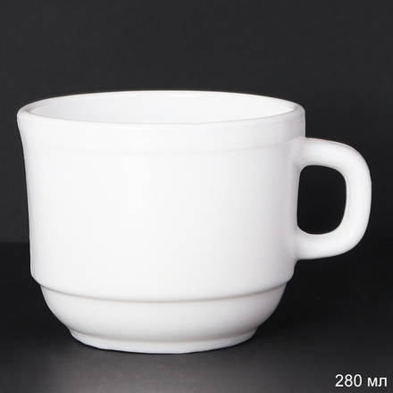 Кружка 280 мл белая / KFB-250-YF (white) /уп 72/ форма офис 682188