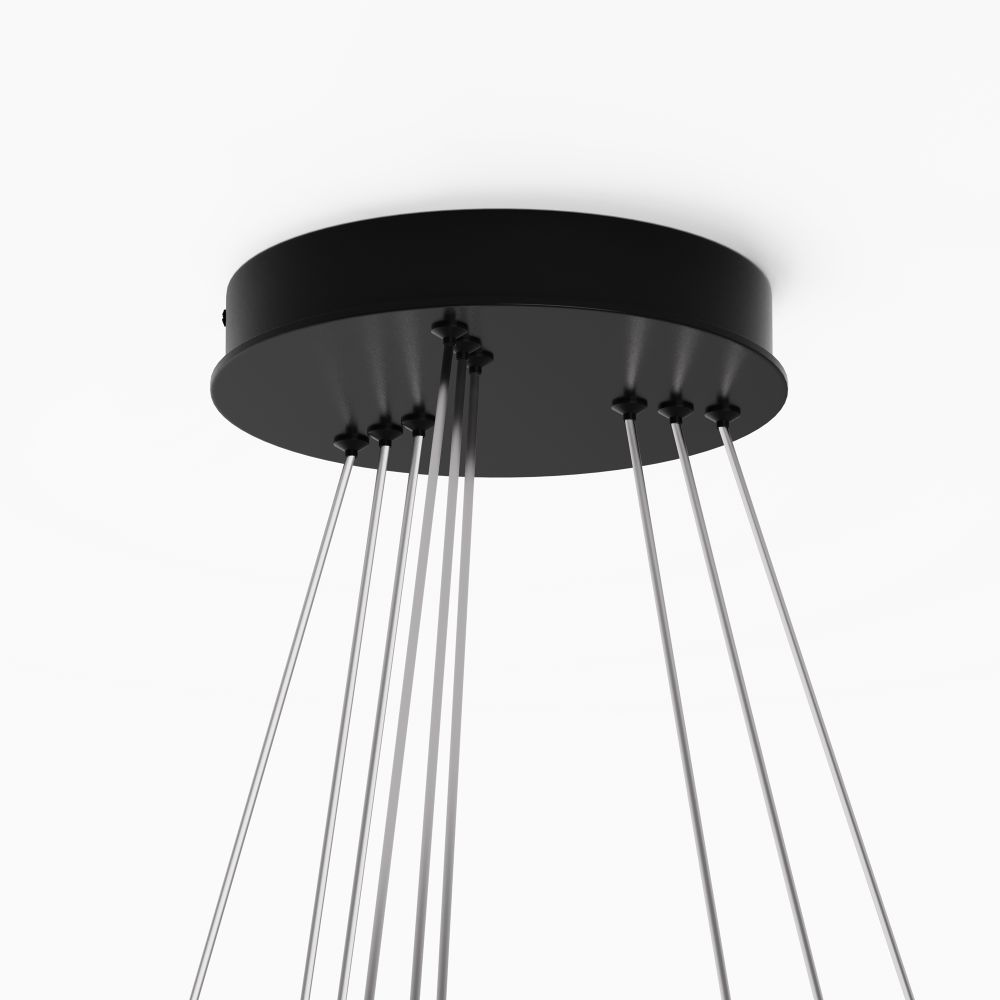 Люстра подвесная светодиодная Maytoni Rim MOD058PL-L100BK