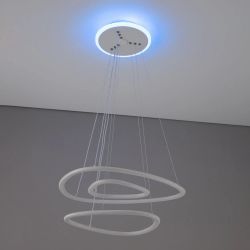 Citilux Неон Смарт CL731A330E RGB Умная подвесная люстра Белая