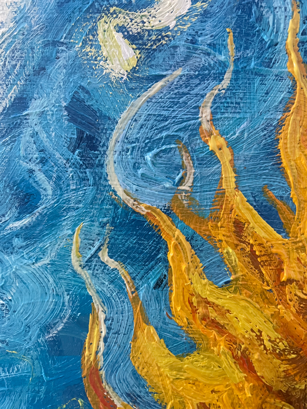 Картина маслом на холсте "День солнца" 80х50 см. Деревянный подрамник. Художник Наталия Осадчук