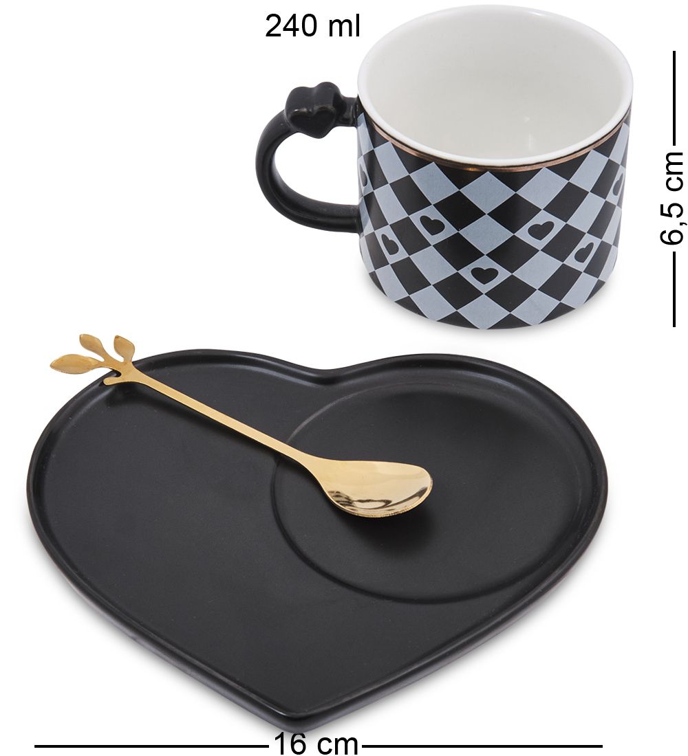 MUG-418/2 Чайная пара «Сердце»