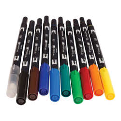 Набор Tombow AB-T Dual Brush 10 Primary Palette