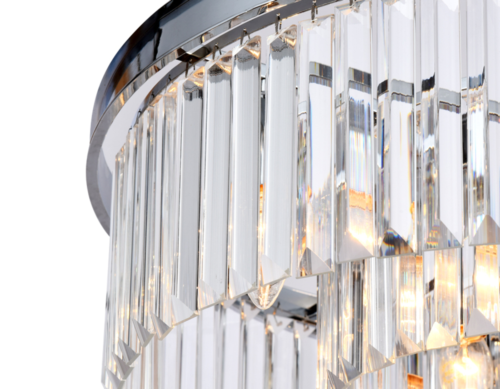 Подвесная люстра с хрусталем TR5096/8 CH/CL хром/прозрачный E14/8 max 40W D600*760