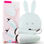 Мятный вибратор Lemon Rabbit с 2 виброяйцами (Цвет: мятный)