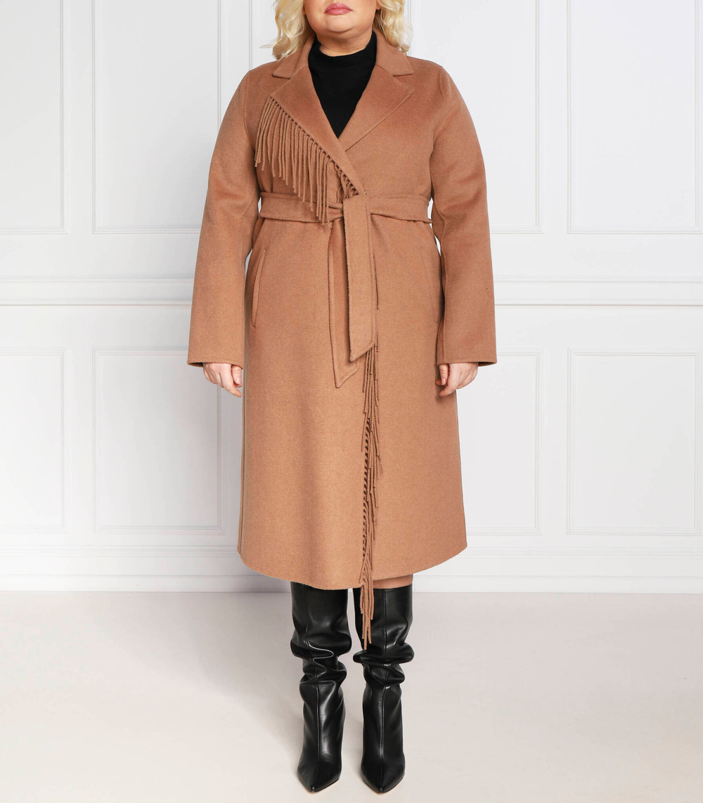 пальто tabarro plus size Persona by Marina Rinaldi - светло-коричневый(1013032)