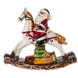 GAEM Фигурка декоративная "Санта на лошадке", L23 W7 H20 см