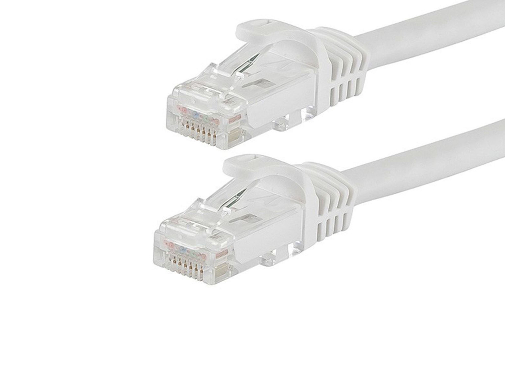 Патч-корд Ripo UTP4 Cat 6, RJ45, 20 m (белый) литой