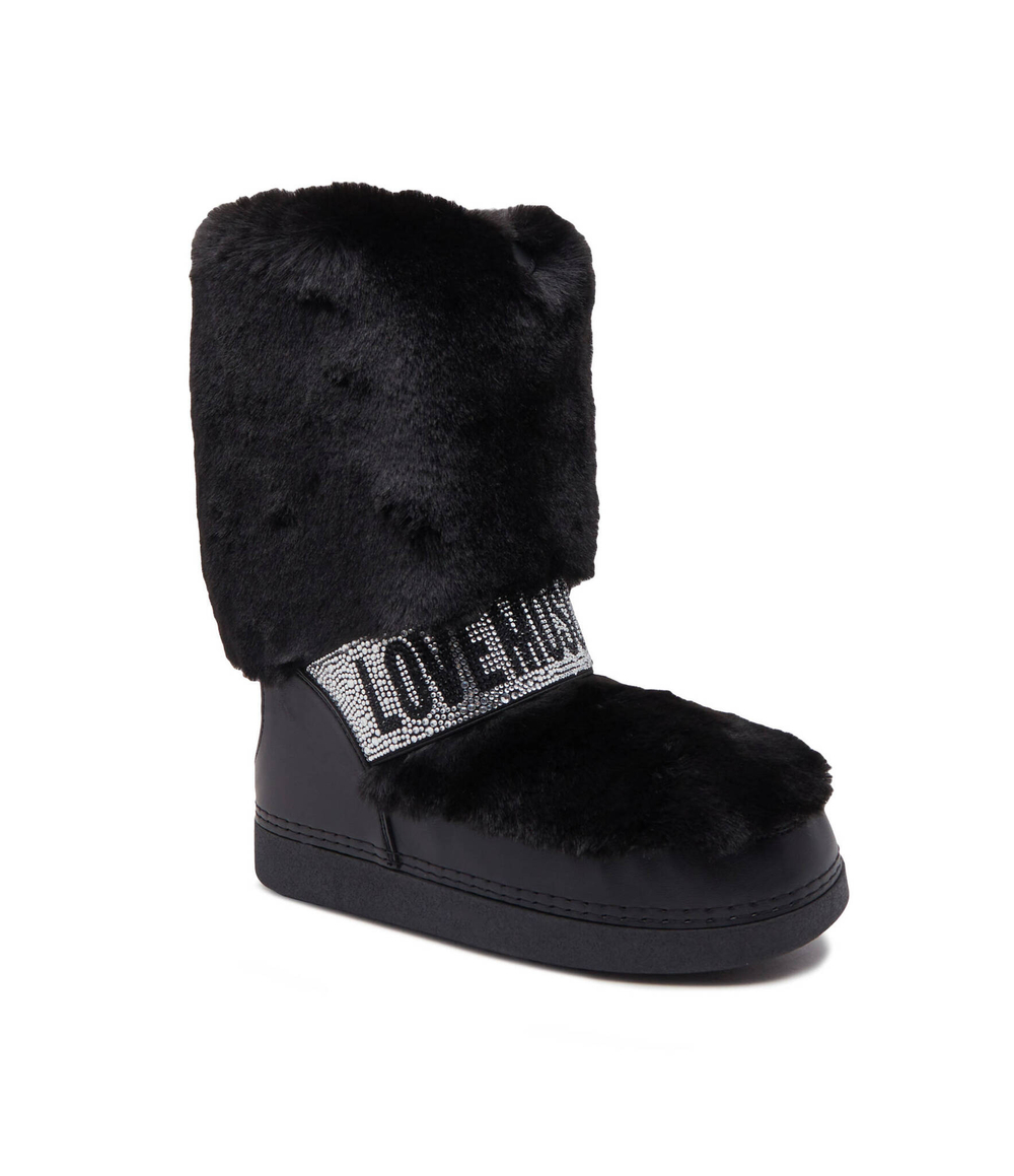 Утепленное угги Love Moschino - черный(JA24222G0HJW0)