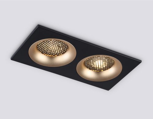 Светильник встраиваемый TN102735/2 BK/GD черный/золото GU5.3 175*92*23